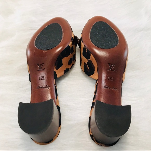 LOUIS VUITTON Stephen Sprouse Leopard Print Mules - Picture 5 of 8